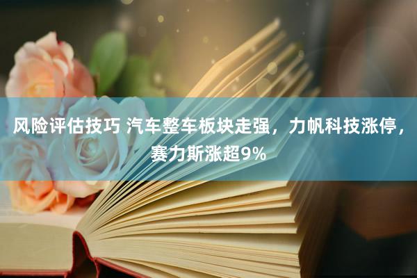 风险评估技巧 汽车整车板块走强，力帆科技涨停，赛力斯涨超9%