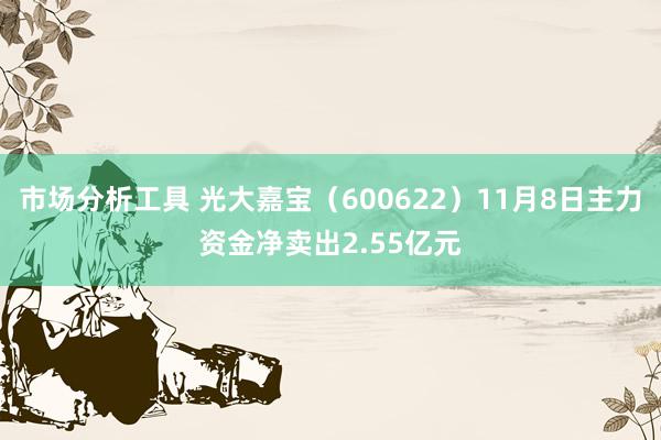 市场分析工具 光大嘉宝（600622）11月8日主力资金净卖出2.55亿元