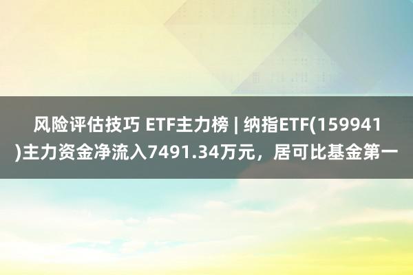 风险评估技巧 ETF主力榜 | 纳指ETF(159941)主力资金净流入7491.34万元，居可比基金第一