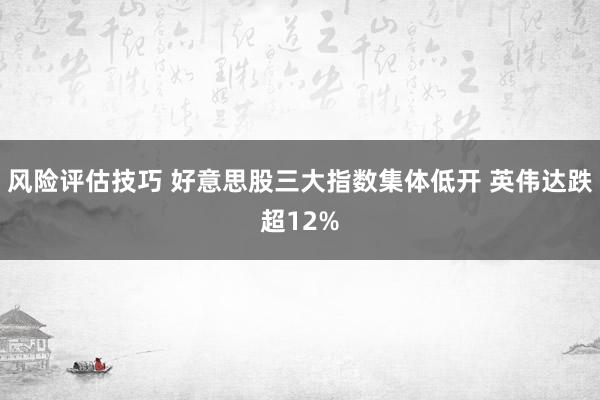 风险评估技巧 好意思股三大指数集体低开 英伟达跌超12%