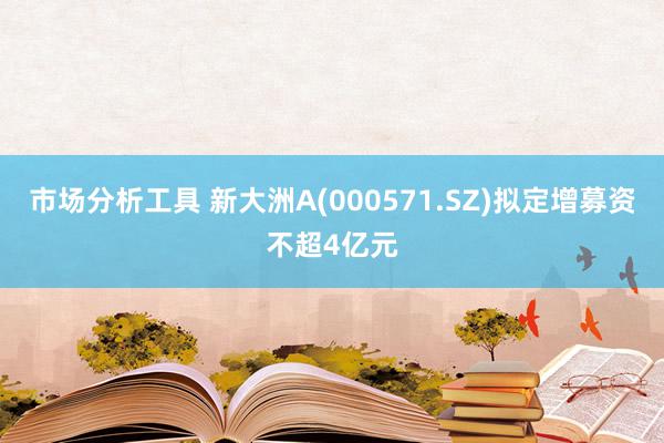 市场分析工具 新大洲A(000571.SZ)拟定增募资不超4亿元