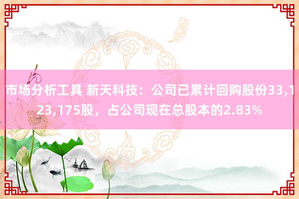 市场分析工具 新天科技：公司已累计回购股份33,123,175股，占公司现在总股本的2.83%